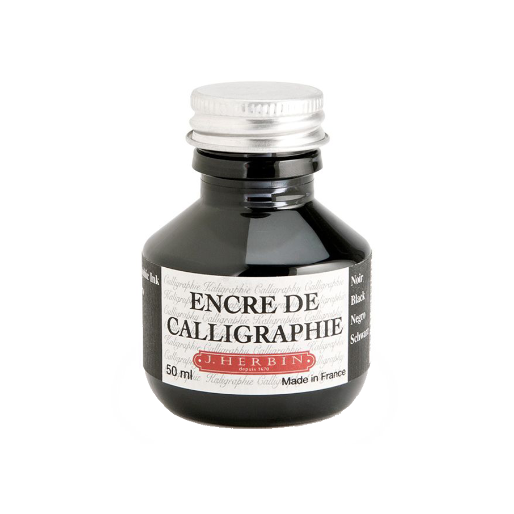 J. Herbin Calligraphy Ink (50ml) - Black – Dromgoole's Fine Writing ...