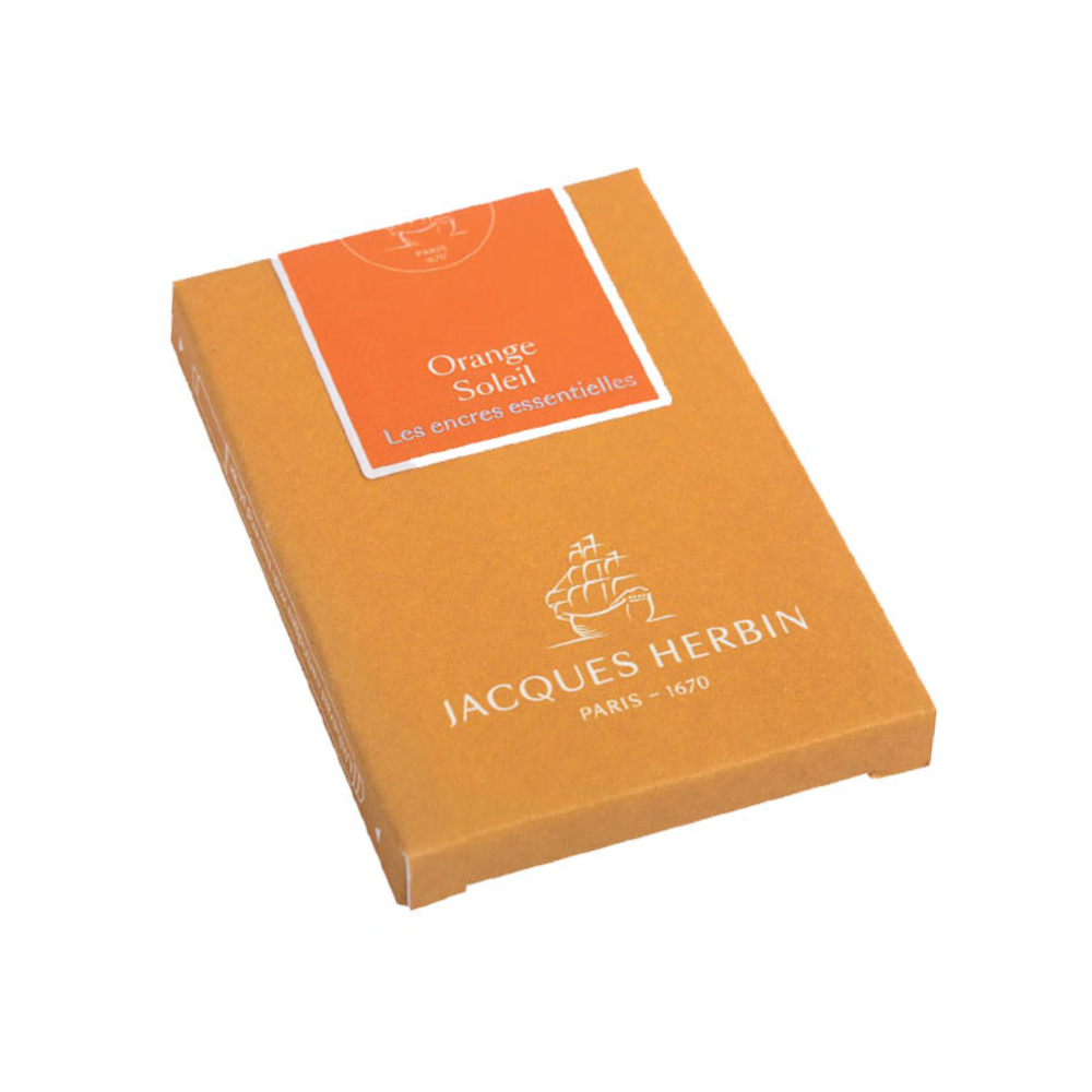 Jacques Herbin Essentials Orange Soleil Ink Cartridges