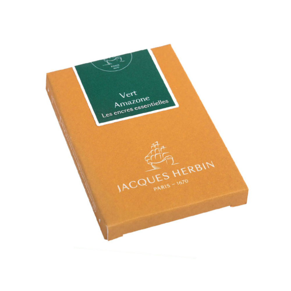 Jacques Herbin Essentials Vert Amazone Ink Cartridges