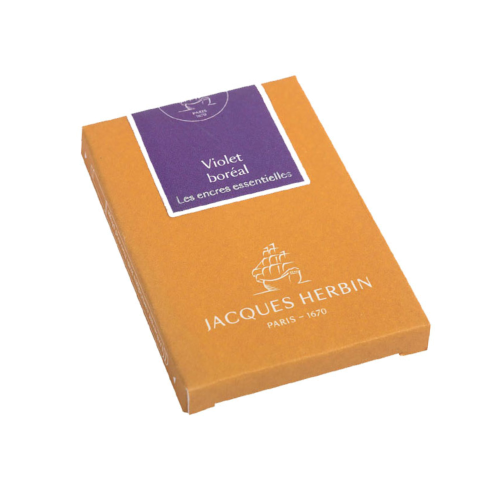 Jacques Herbin Essentials Violet Boréal Ink Cartridges
