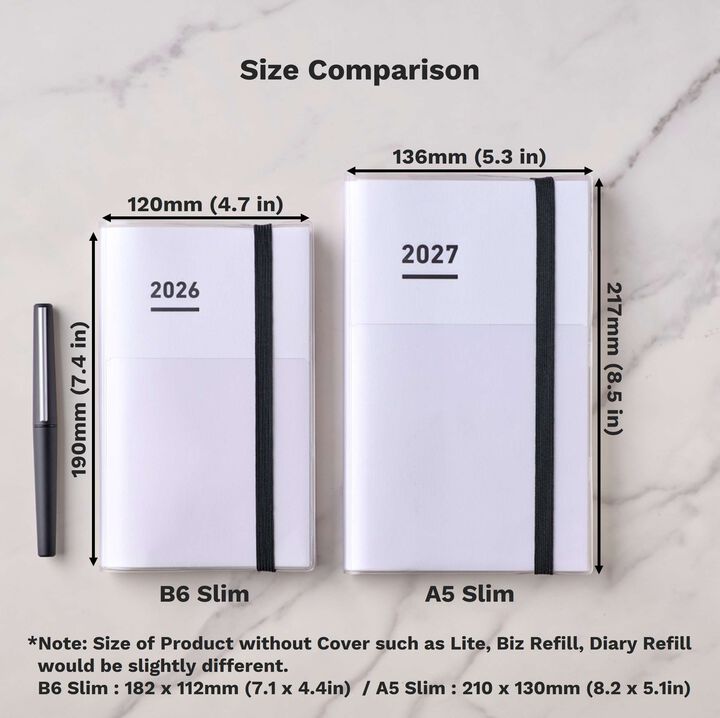 Kokuyo Jibun 2027 mini First Techo - Blue (B6 Slim)