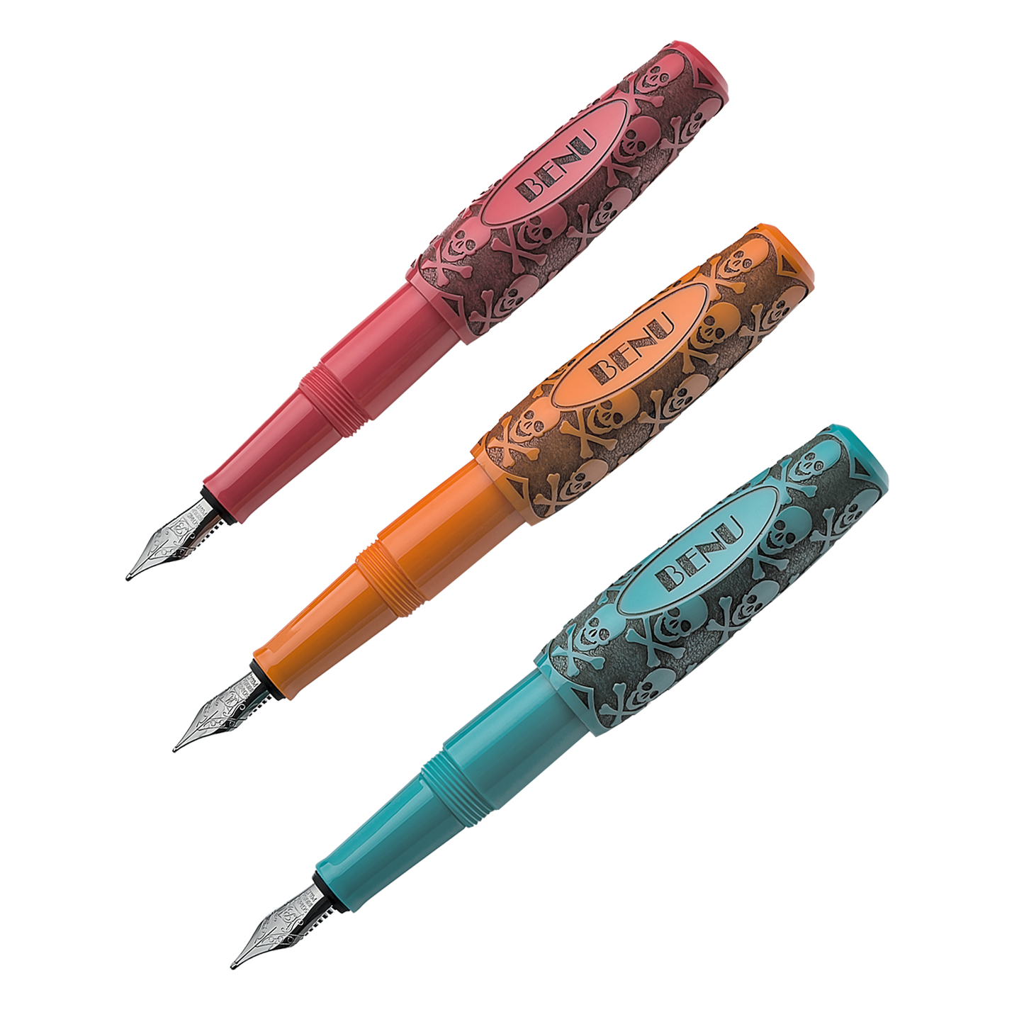 BENU Pixie Jolly Roger Antique Fountain Pen Set (Set of 3)