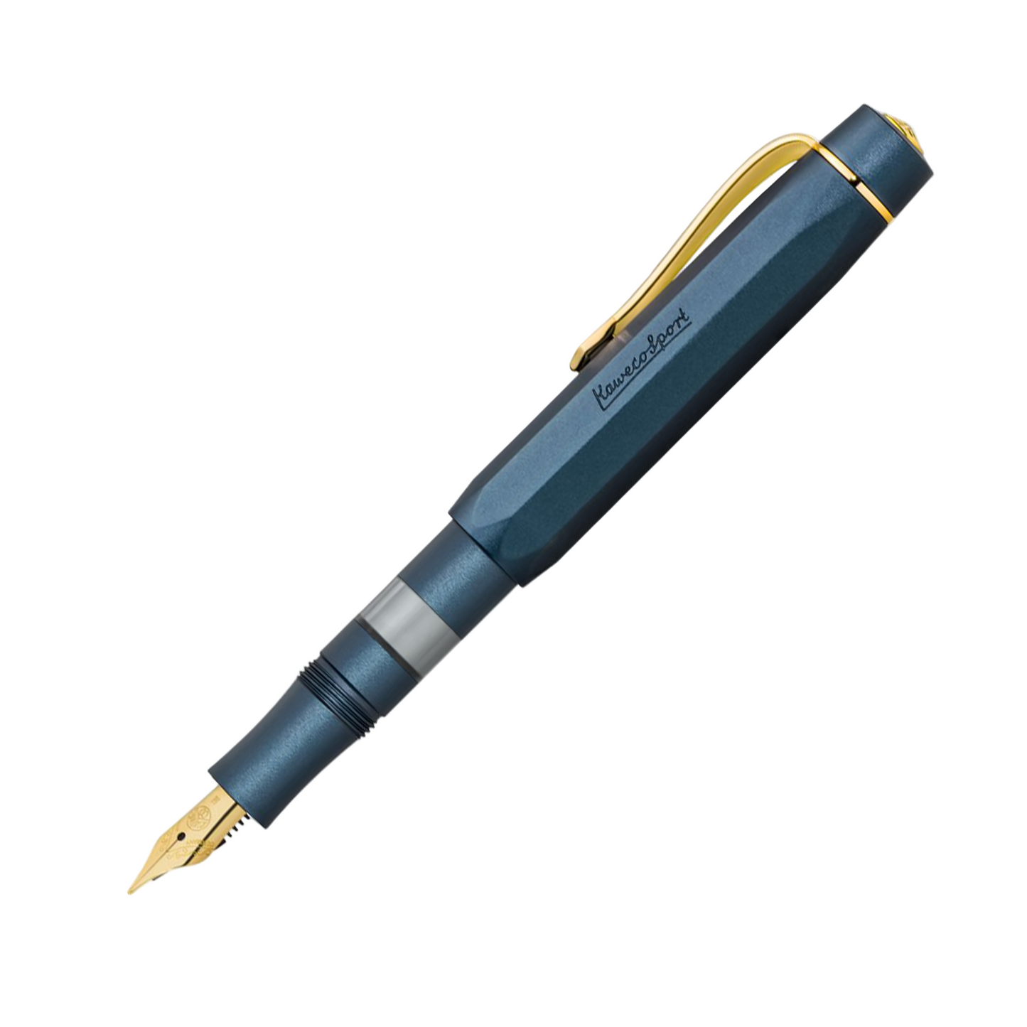 Kaweco AL Sport Piston Fill Fountain Pen - Navy