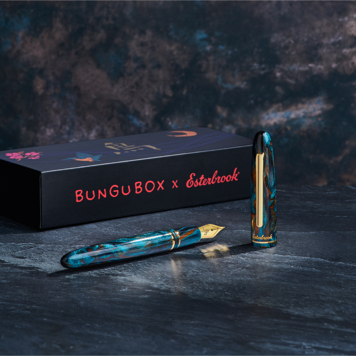Esterbrook x BUNGUBOX Kachofugetsu Fountain Pen - Kingfisher