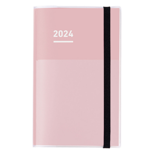 Kokuyo Jibun Techo First Kit 2024 A5 Slim Planner - Pink