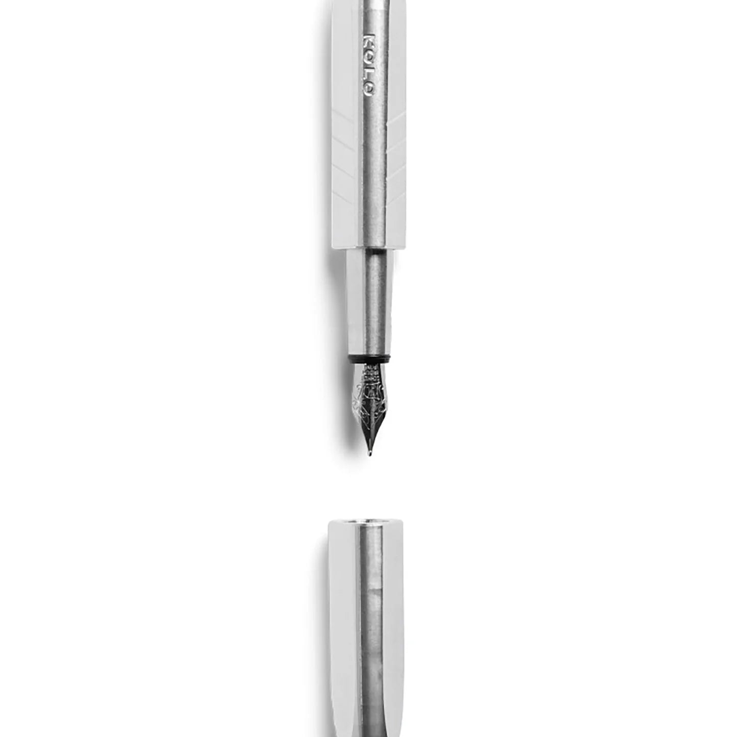 Kolo Tino Fountain Pen - Raw Aluminum