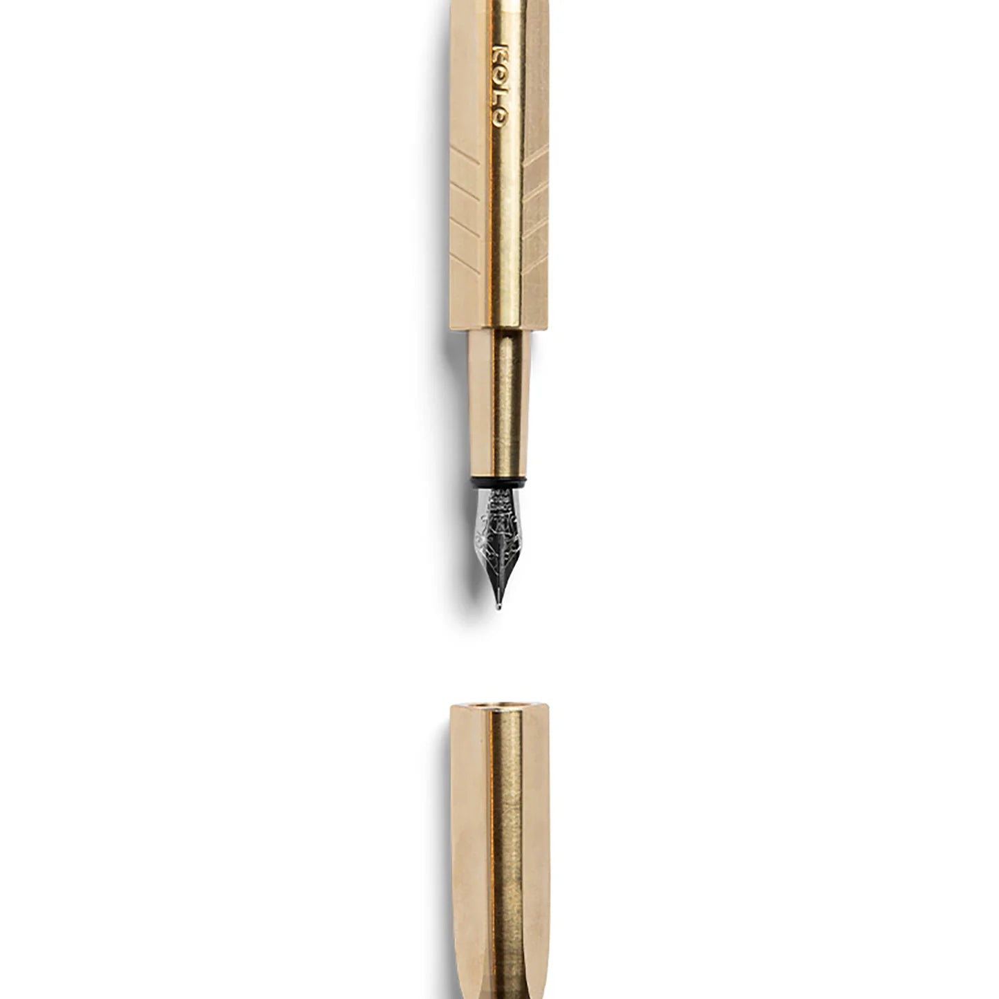 Kolo Tino Fountain Pen - Raw Brass
