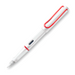 LAMY safari Fountain Pen - White with Red Clip (Breast Cancer Special Edition)