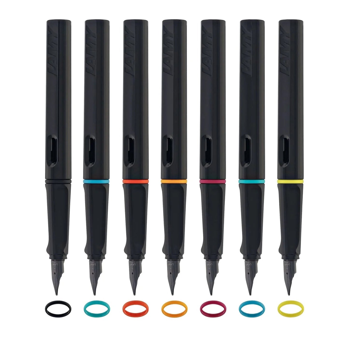 LAMY safari Multi-Ring Fountain Pen Set - All Black (Special Edition)