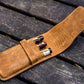 Galen Leather 3 Pen Flap Case - Crazy Horse Brown