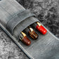 Galen Leather 3 Pen Flap Case - Crazy Horse Smoky