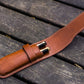 Galen Leather 2 Pen Flap Case - Brown