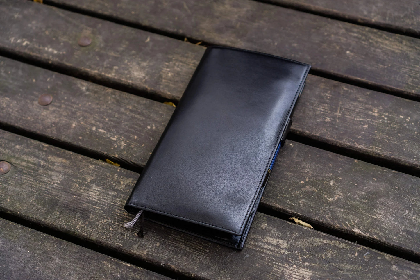 Galen Leather Hobonichi Weeks Mega Cover - Black