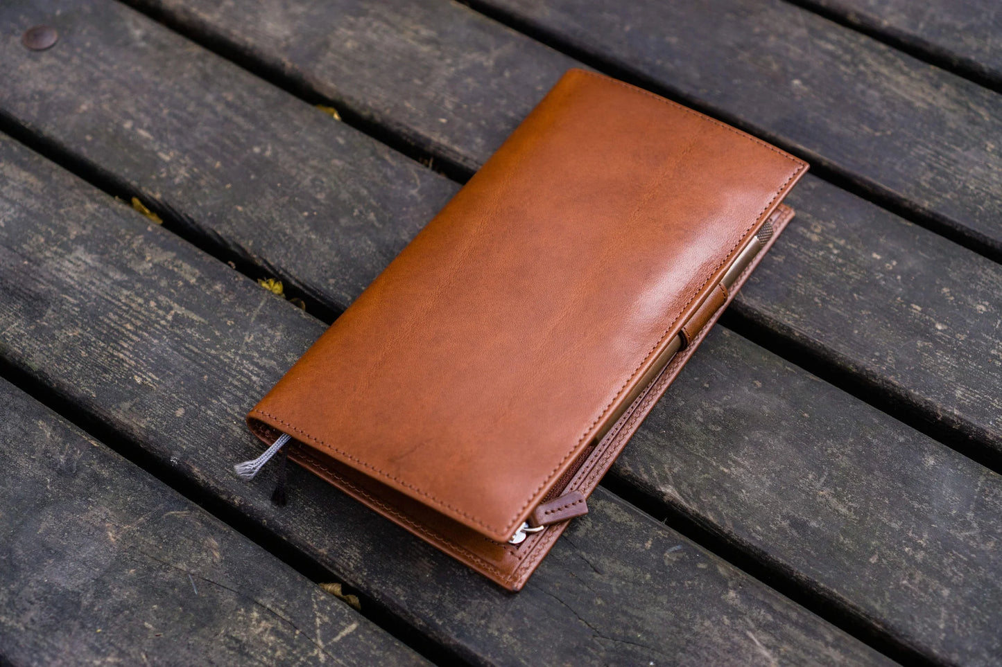 Galen Leather Hobonichi Weeks Mega Cover - Brown