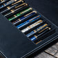 Galen Leather 12 Slot Magnum Opus Pen Case - Black (with Removable Pen Tray)