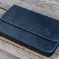 Galen Leather 12 Slot Magnum Opus Pen Case - Crazy Navy Blue (with Removable Pen Tray)