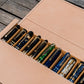 Galen Leather 12 Slot Magnum Opus Pen Case - Undyed (with Removable Pen Tray)