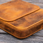 Galen Leather 6 Slot Magnum Opus Pen Case - Crazy Horse Brown (with Removable Tray)
