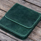 Galen Leather 6 Slot Magnum Opus Pen Case - Crazy Forest Green (with Removable Tray)