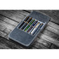 Galen Leather 6 Slot Magnum Opus Pen Case - Crazy Horse Smoky (with Removable Tray)