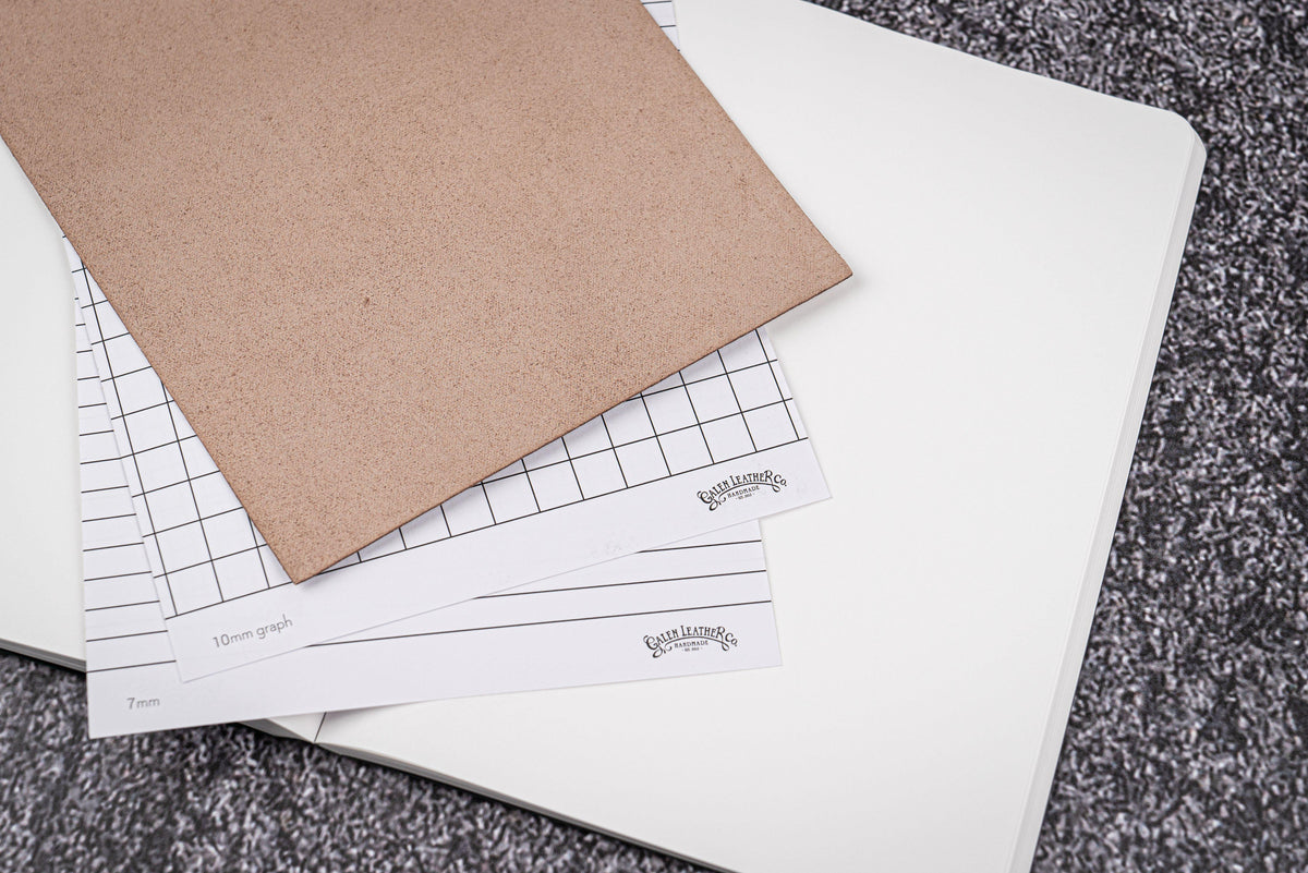 Galen Leather B6 Notebook - Crazy Horse Forest Green (Tomoe River Paper)