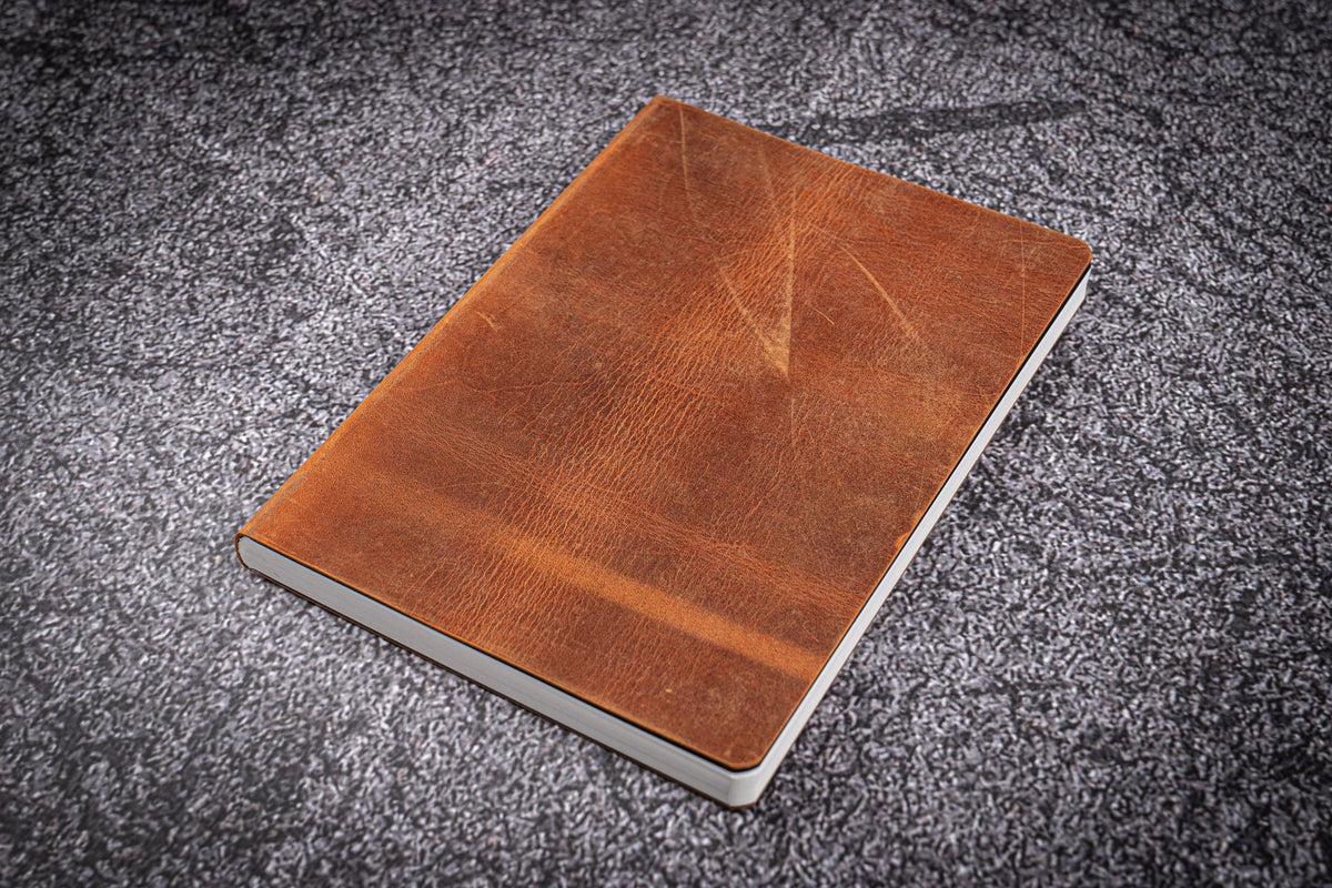 Galen Leather A6 Notebook - Crazy Horse Brown (Tomoe River Paper)