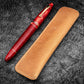 Galen Leather Single Fountain Pen Sleeve - Crazy Horse Honey Ochre