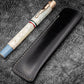 Galen Leather Single Fountain Pen Sleeve - Black