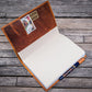 Galen Leather Slim A5 Notebook/Planner Cover - Crazy Horse Brown