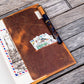 Galen Leather Slim A5 Notebook/Planner Cover - Crazy Horse Brown
