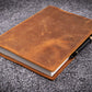 Galen Leather Slim A5 Notebook/Planner Cover - Crazy Horse Brown