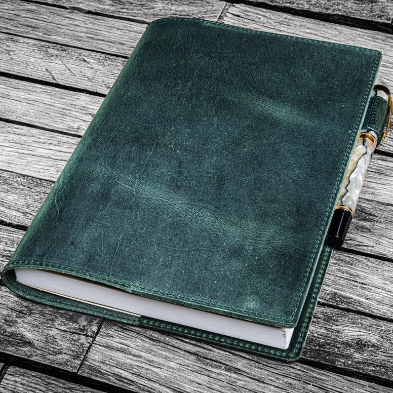 Leather Slim A5 Notebook / Planner Cover - Undyed