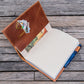 Galen Leather Slim A5 Notebook/Planner Cover - Crazy Horse Tan