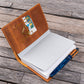 Galen Leather Slim A6 Notebook/Planner Cover - Crazy Horse Brown