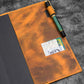 Galen Leather Slim B5 Notebook/Planner Cover - Crazy Horse Brown