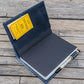 Galen Leather Slim B6 Notebook/Planner Cover - Crazy Horse Navy Blue