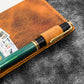 Galen Leather Slim Hobonichi Planner Cover - Crazy Horse Brown