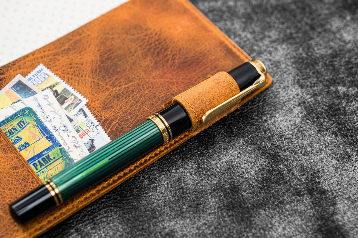 Galen Leather Slim Hobonichi Planner Cover - Crazy Horse Brown