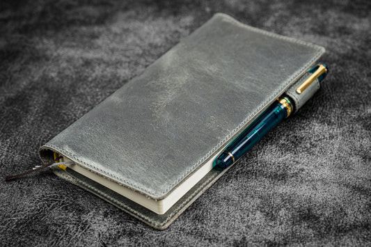 Galen Leather Hobonichi Weeks Mega Cover - Crazy Horse Smokey