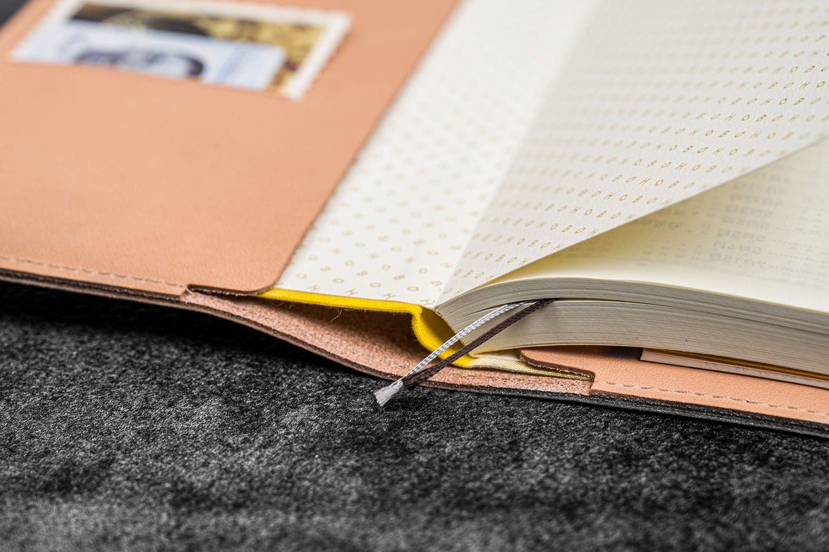 Galen Leather Slim Hobonichi Planner Cover - Undyed