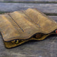 Galen Leather Triple Fountain Pen Case/Pen Pouch - Crazy Horse Brown