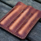Galen Leather Triple Fountain Pen Case/Pen Pouch - Crazy Horse Tan