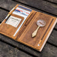 Galen Leather Wallet Insert for Traveler's Notebook Regular Size - Crazy Horse Brown