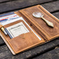 Galen Leather Wallet Insert for Traveler's Notebook Regular Size - Crazy Horse Brown