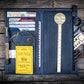 Galen Leather Wallet Insert for Traveler's Notebook Regular Size/Hobonichi Weeks Mega Cover Slim - Crazy Horse Navy Blue