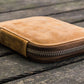 Galen Leather 10 Slot Zippered Pen Case - Crazy Horse Brown