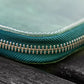 Galen Leather 10 Slot Zippered Pen Case - Crazy Horse Forest Green