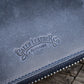 Galen Leather 10 Slot Zippered Pen Case - Crazy Horse Navy