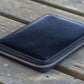 Galen Leather 5 Slot Zippered Pen Case - Black
