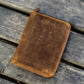 Galen Leather 5 Slot Zippered Pen Case - Crazy Horse Brown